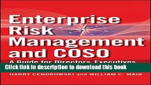 Ebook Enterprise Risk Management and COSO: A Guide for Directors, Executives and Practitioners