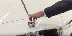 Le système anti vol du sigle de Rolls Royce est impressionnant !