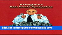 [Popular] Principles of Real Estate Syndication Kindle Free