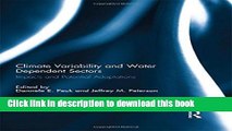 Ebook Climate Variability and Water Dependent Sectors: Impacts and Potential Adaptations Free Online