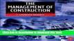 [Popular] The Management of Construction: A Project Lifecycle Approach Hardcover Online