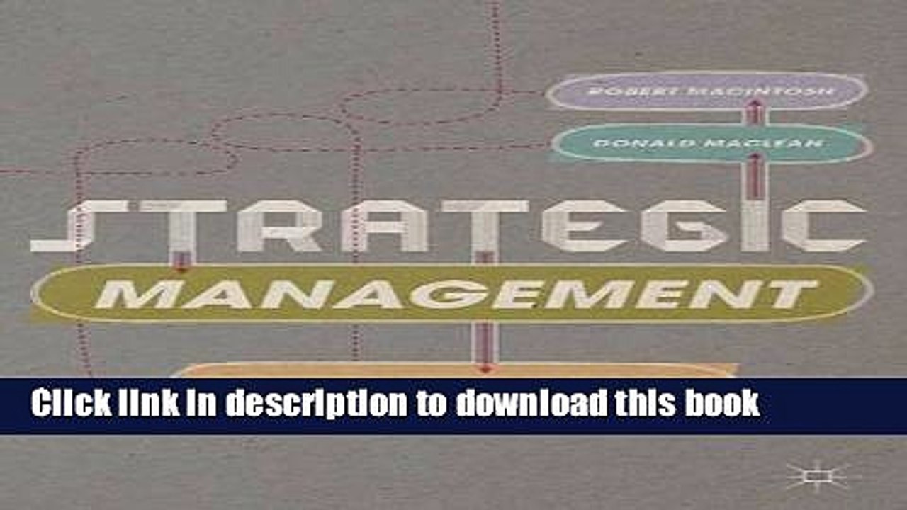 [Download] Strategic Management: Strategists at Work Paperback Free