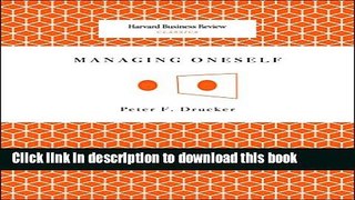 [Popular] Managing Oneself (Harvard Business Review Classics) Kindle Online