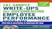[Popular] 101 Sample Write-Ups for Documenting Employee Performance Problems: A Guide to