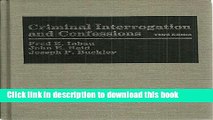 [Popular] Criminal Interrogation and Confessions Paperback Online