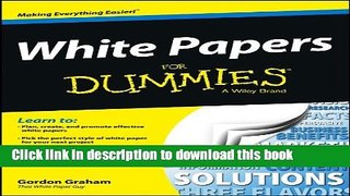 [Popular] White Papers For Dummies Kindle Collection
