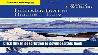 [Popular] Cengage Advantage Books: Introduction to Business Law Kindle Online