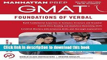 [Popular] GMAT Foundations of Verbal (Manhattan Prep GMAT Strategy Guides) Hardcover Free