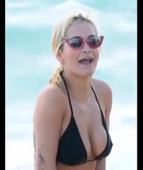 Rita Ora - in Swimsuit at a Beach in Miami day 2_(640x360)