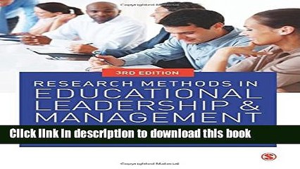 [Popular] Research Methods In Educational Leadership And Management Paperback Collection