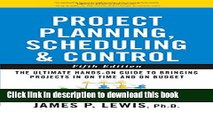 [Popular] Project Planning, Scheduling, and Control: The Ultimate Hands-On Guide to Bringing