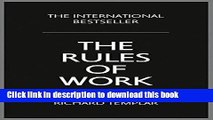 [Popular] The Rules of Work: A definitive code for personal success (4th Edition) Kindle Collection