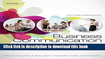 [Popular] Business Communication: Process and Product, Fourth Brief Canadian Edition Kindle Online