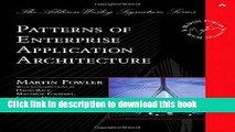 [Popular] Patterns of Enterprise Application Architecture Paperback Free
