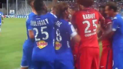 Bastia And Paris Saint Germain Players Started To Fight Each Other!