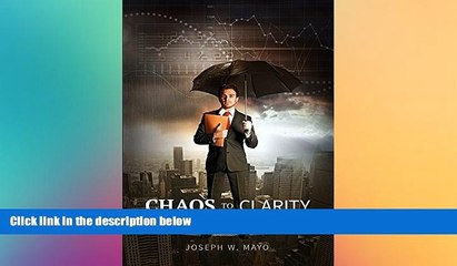 FREE PDF  Chaos to Clarity - The Tao of Risk Management READ ONLINE