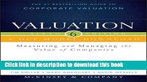 [Download] Valuation   DCF Model Download: Measuring and Managing the Value of Companies Hardcover