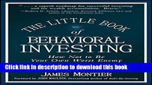 [Download] The Little Book of Behavioral Investing: How not to be your own worst enemy Kindle
