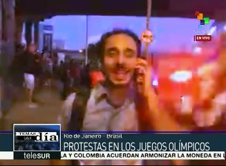 Brasil: policía reprime marcha estudiantil cerca de Estadio Olímpico