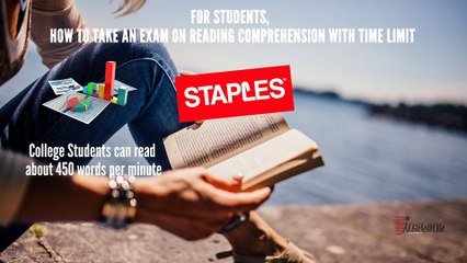 For Students, How to Take an Exam on Reading Comprehension with Time Limit