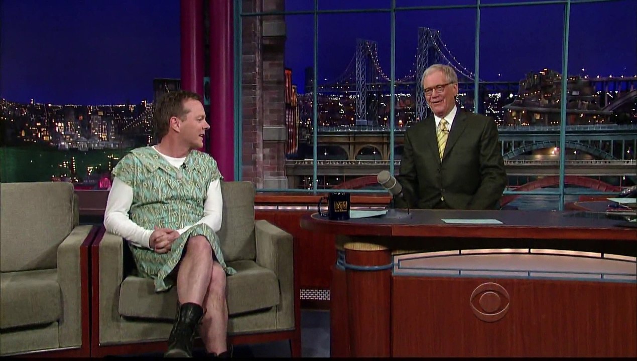 Kiefer Sutherland on Letterman 1/13