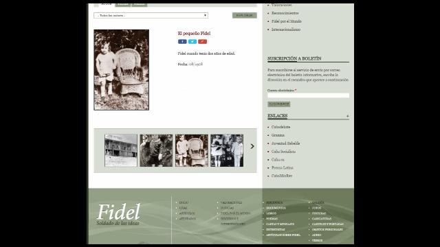Mensajes de felicitación y una página web recibe Fidel en 90 cumpleaños