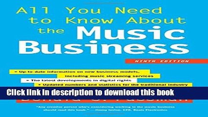 [Download] All You Need to Know About the Music Business: Ninth Edition Kindle Collection