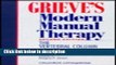 Books Grieve s Modern Manual Therapy: The Vertebral Column, 2e Free Online