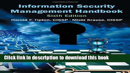 [Download] Information Security Management Handbook, Sixth Edition Kindle Free