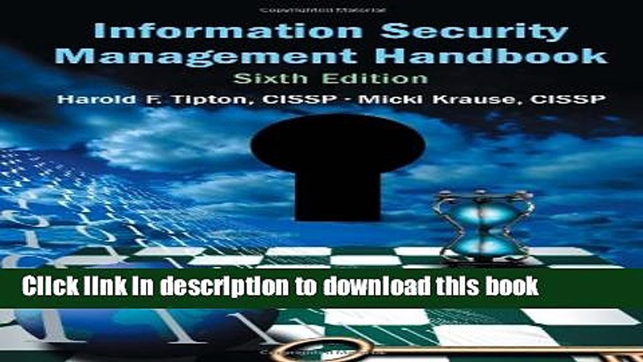 [Download] Information Security Management Handbook, Sixth Edition Kindle Free