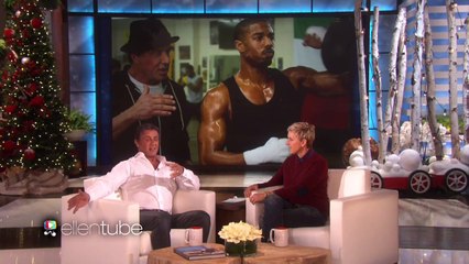 Sylvester Stallone parle de Creed chez Ellen DeGeneres