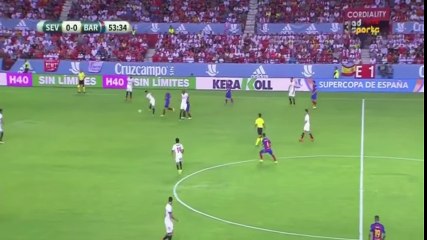 اهداف برشلونة واشبيلية 2-0 شاشة كاملة l ذهاب كاس السوبر الاسباني