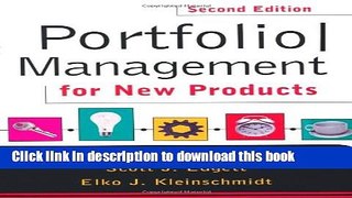 [Download] Portfolio Management For New Products: Second Edition Kindle Online