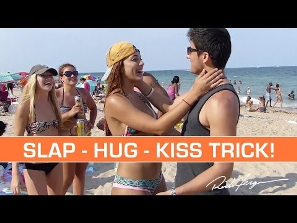 Ki$$ing Prank - Ki$$ Hug or Slap Card Game - Funny Pranks 2016