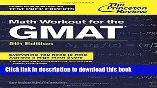 [Download] Math Workout for the GMAT, 5th Edition (Graduate School Test Preparation) Hardcover Free