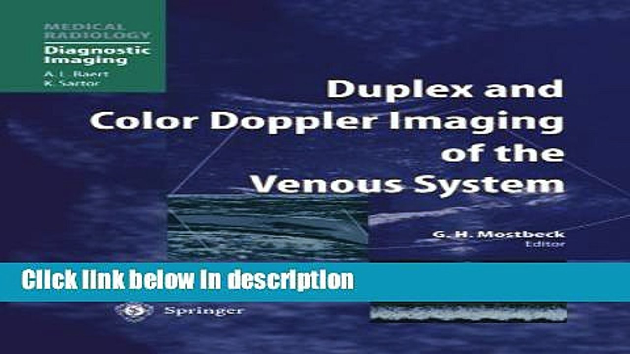 Ebook Duplex and Color Doppler Imaging of the Venous System (Medical Radiology) Full Online