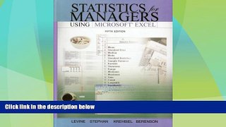 READ FREE FULL  Statistics for Managers Using Microsoft Excel and Student CD Package (5th
