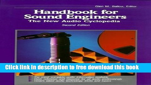 [Download] Handbook for Sound Engineers: The New Audio Cyclopedia Paperback Online