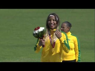 Women's long jump T11 | Victory Ceremony |  2015 IPC Athletics World Championships Doha