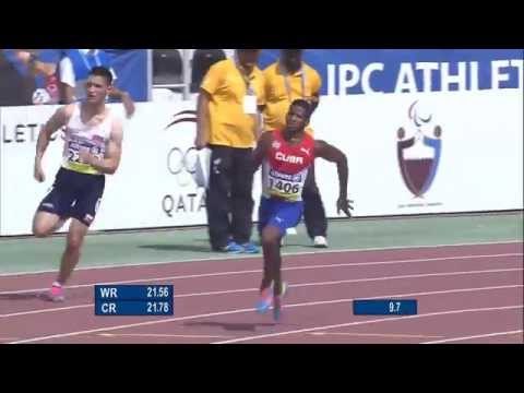Men's 200m T12 | semi-final 1 | 2015 IPC Athletics World Championships Doha