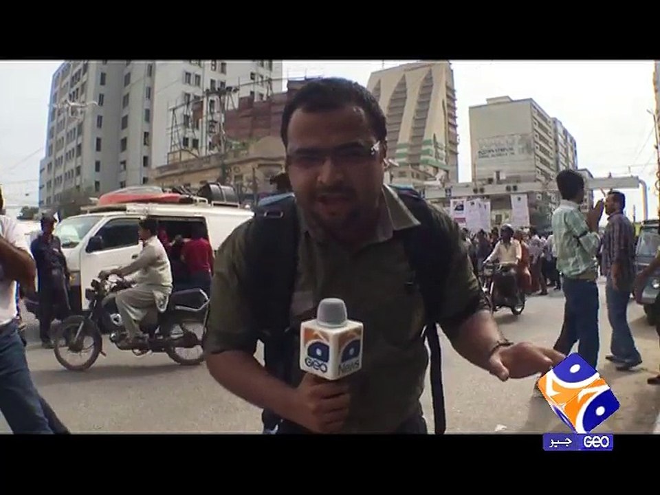 khawar khan Live on Geo Protest