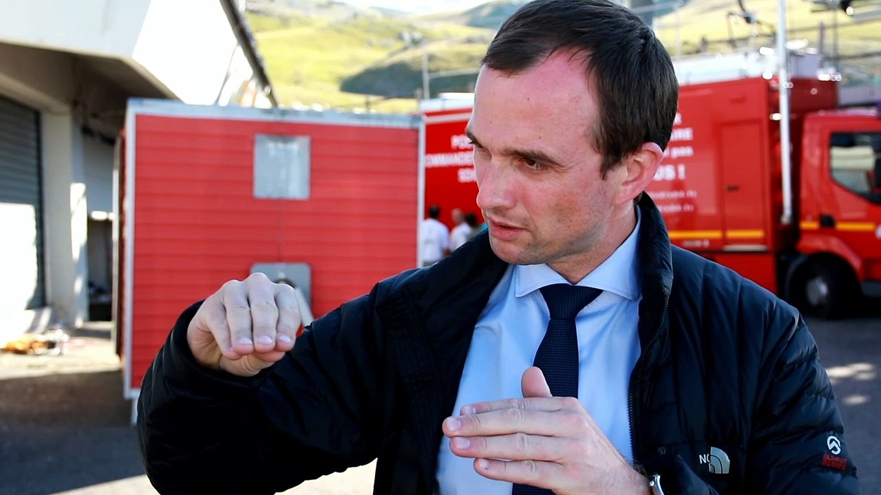 Samuel Bouju, sous-préfet, fait le point sur le secours spéléo (images Rodolphe Martin)