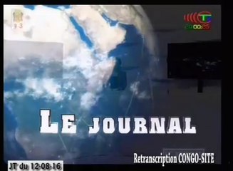 Journal de 20h TVCongo du Vendredi 12 août 2016 -By Congo-Site