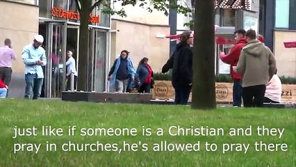 Muslim  abused while praying Social Experiment
