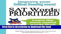 [Popular Books] SAT Words--Prioritized Full Online