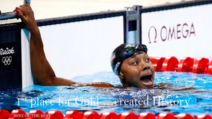 USA Simone Manuel Wins Her First Gold Medal in 100m Swimmimg  And Makes History