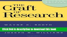 [Popular Books] The Craft of Research, 2nd edition (Chicago Guides to Writing, Editing, and