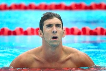 Amerikalı Yüzücü Michael Phelps, 100 Metre Yarışında İkinci Oldu