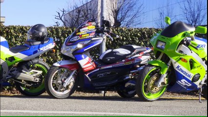 Pcx Vs Kawasaki ZXR 400 (Photos and Video)