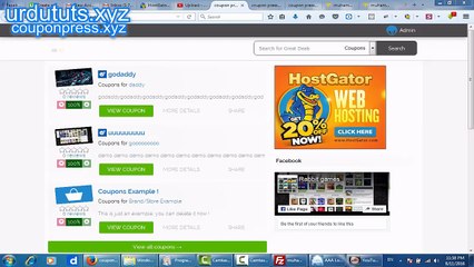 coupon site with admin panel demo